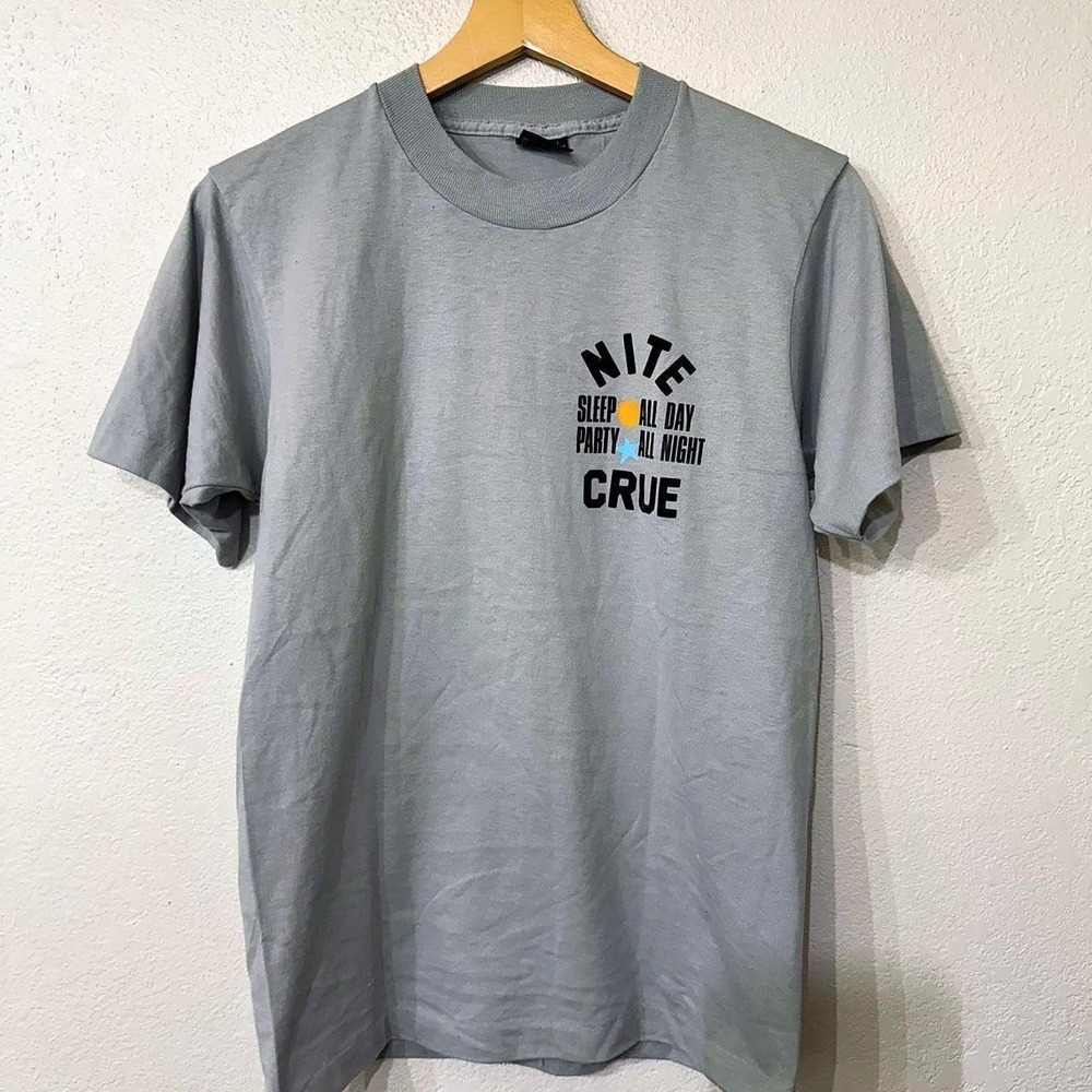 1980s Sleep All Day Party All Night Crue T-Shirt